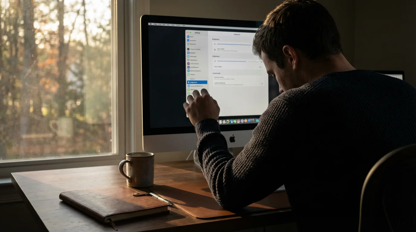 2. Adjusting Display & Brightness illustration