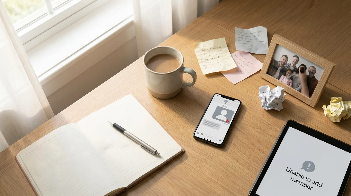 3. "I Can Not Add Someone to the Group." illustration