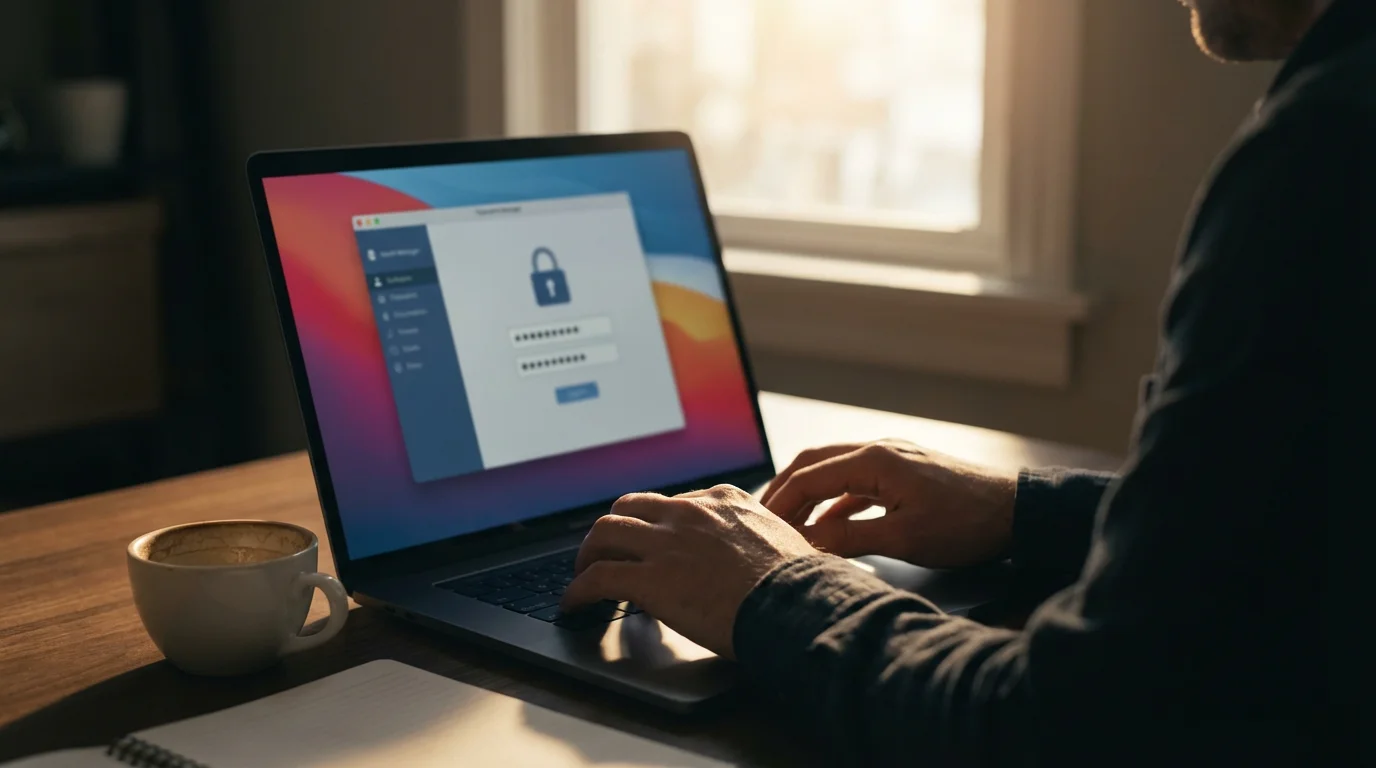 Adding Your Passwords to the Manager illustration