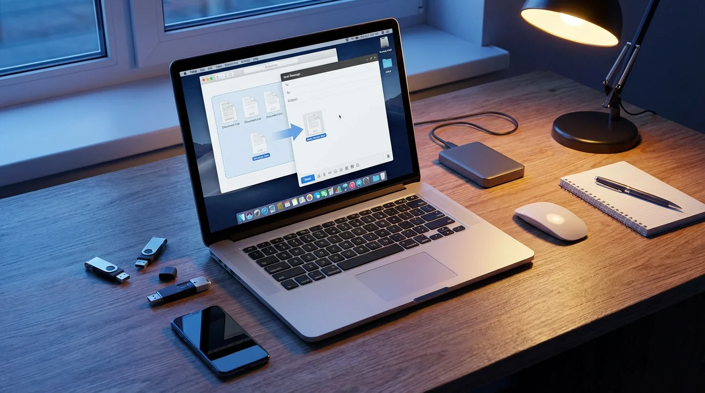 Attaching Files on Your Computer illustration