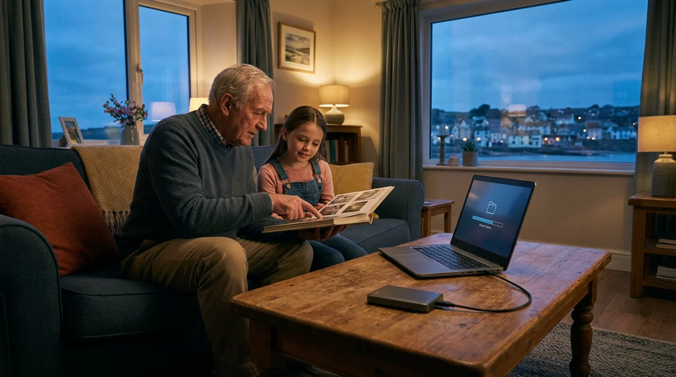 Back Up Your Precious Memories and Documents illustration