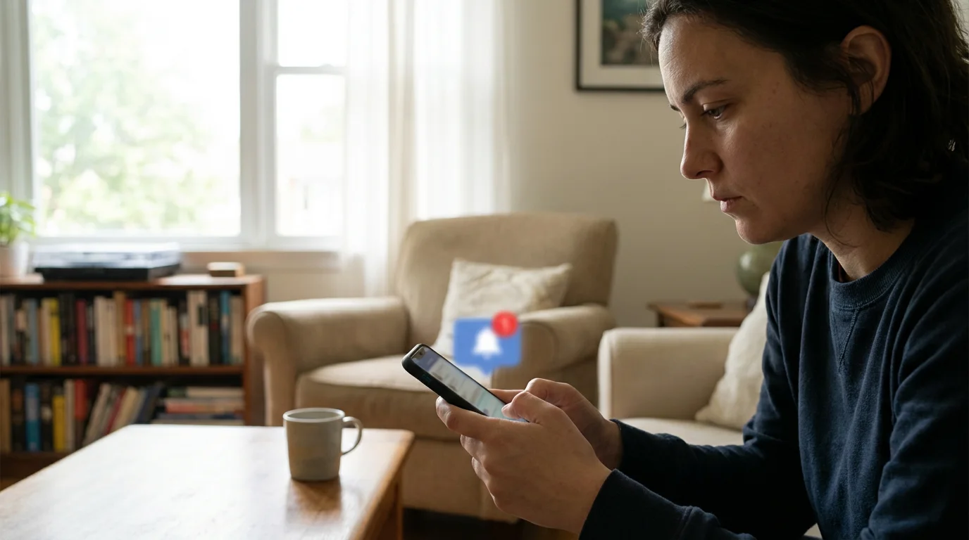 Be Wary of Friend Requests and Messages from Strangers illustration