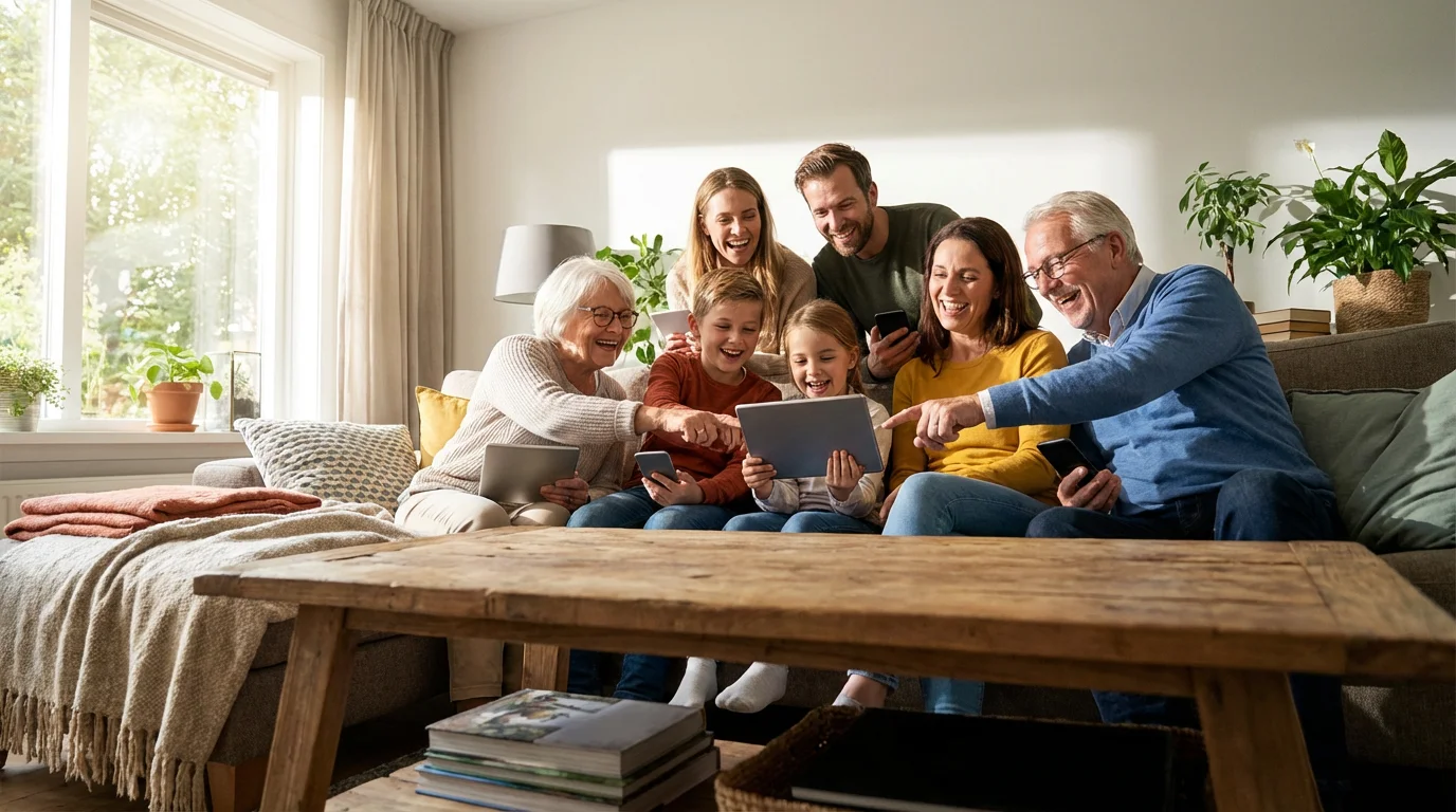 Benefits of a Family Group Chat illustration