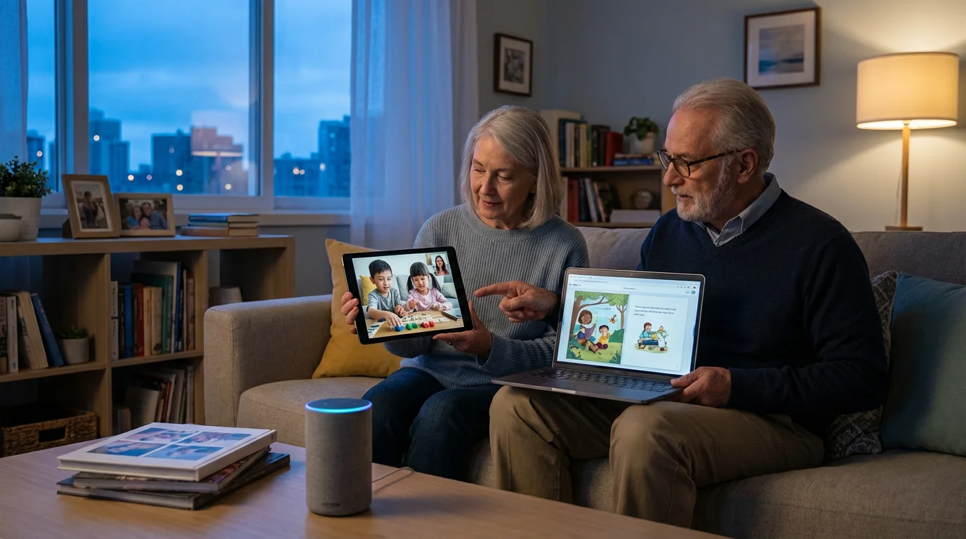 Beyond Calls: Digital Tools for Long-Distance Grandparenting illustration
