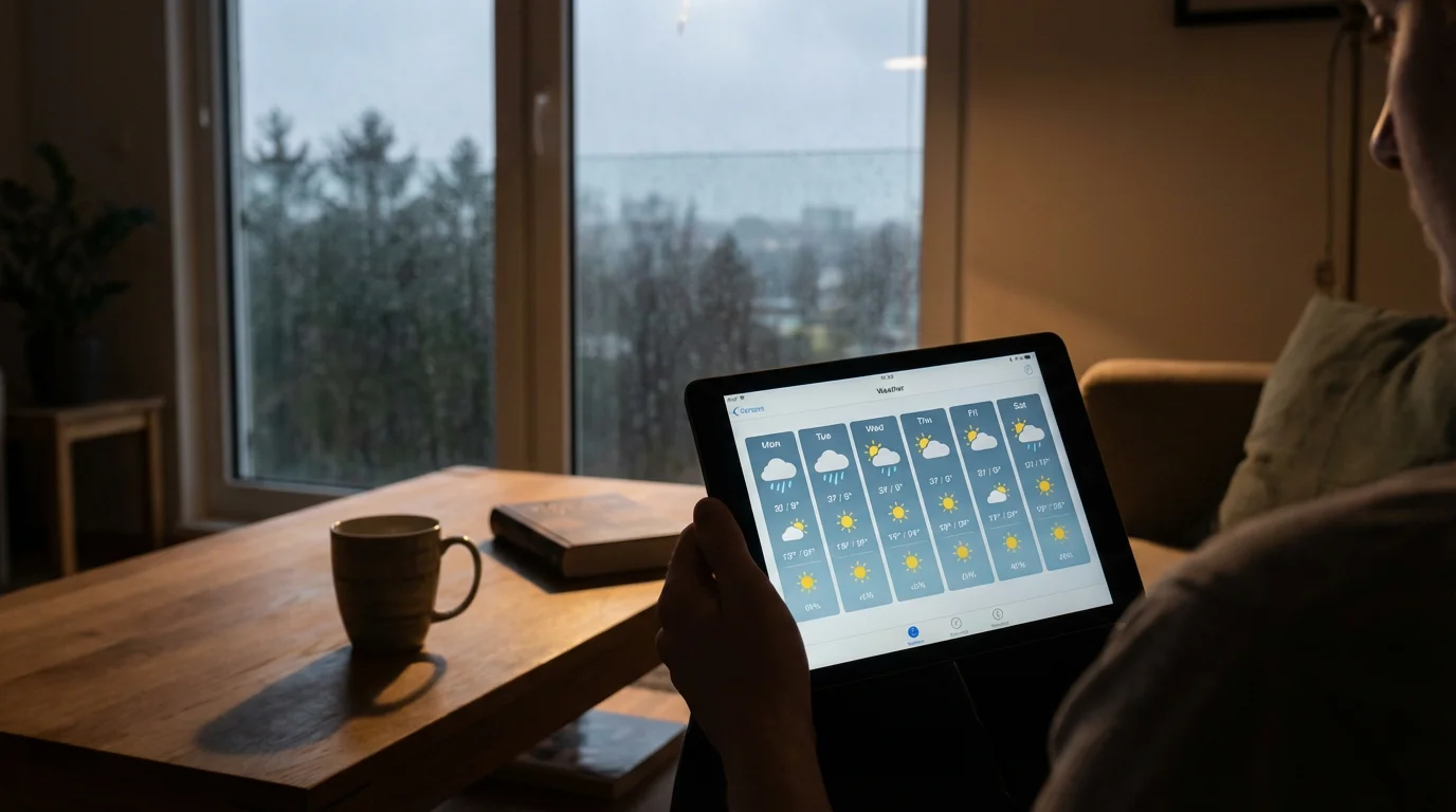 Checking the Daily (Multi-Day) Forecast: illustration