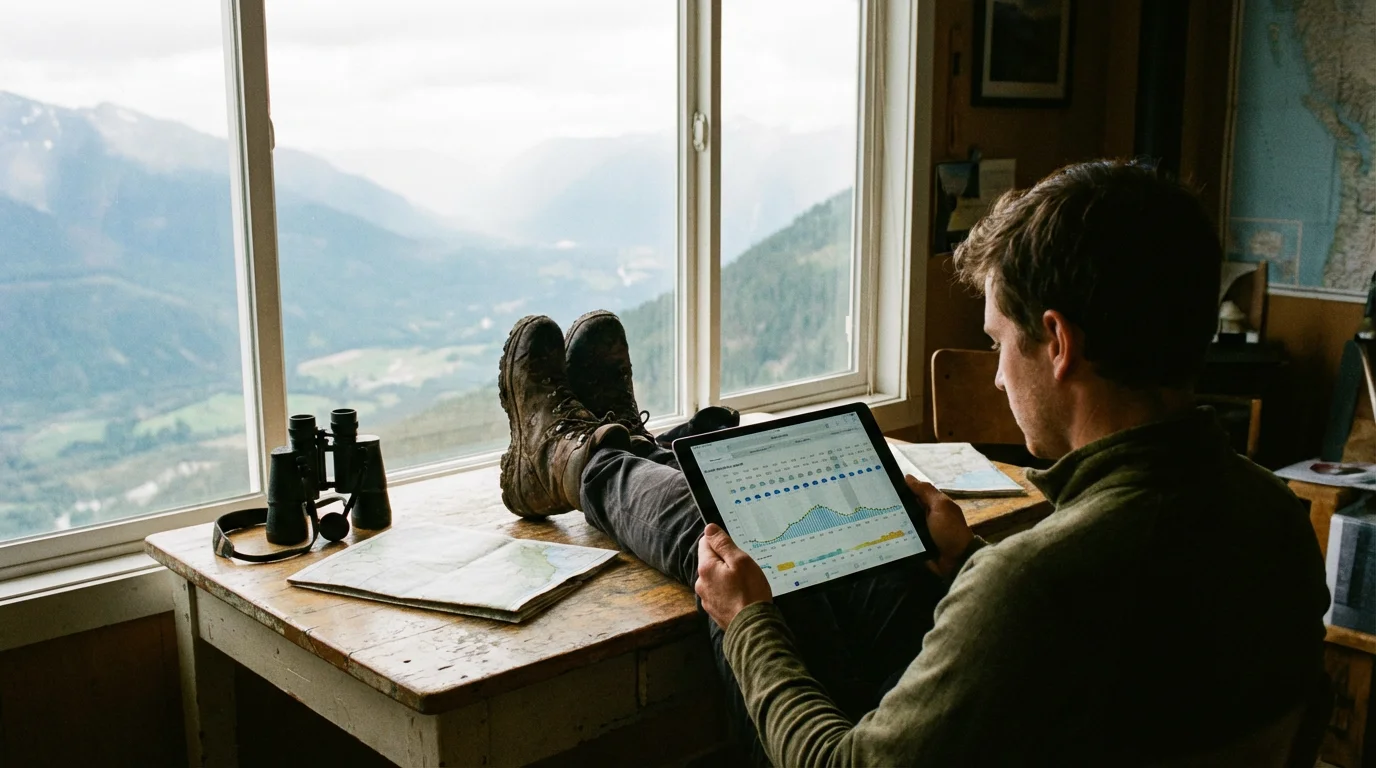 Checking the Hourly Forecast: illustration