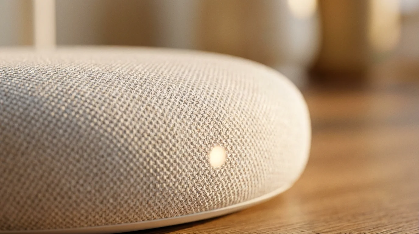 Close-up macro photography of a modern white Wi-Fi router texture with soft lighting.