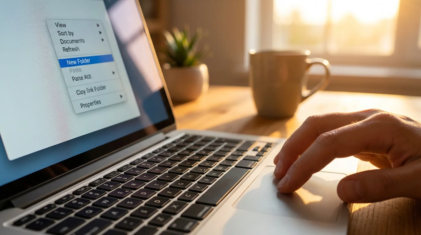 Creating a New Folder illustration