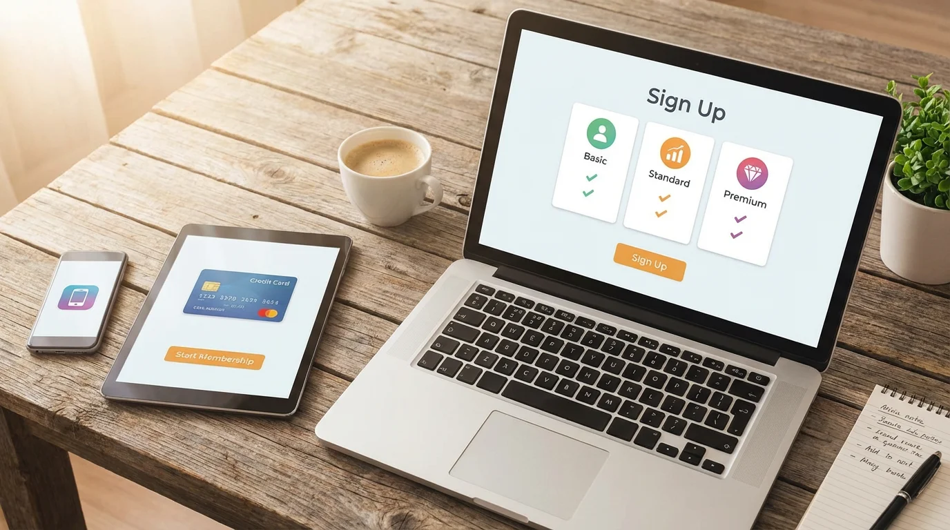 Creating Your Netflix Account and Choosing a Plan illustration