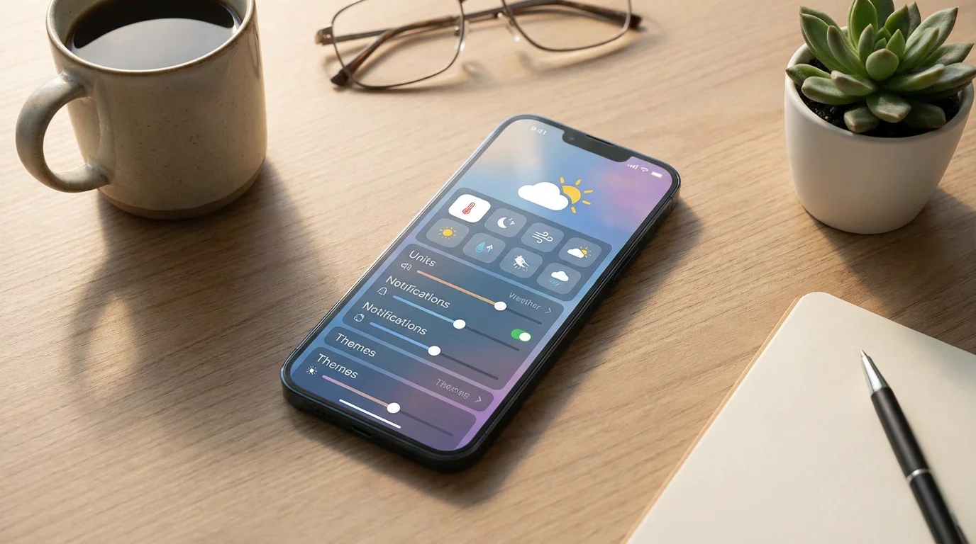 Customizing Your Weather App Settings illustration