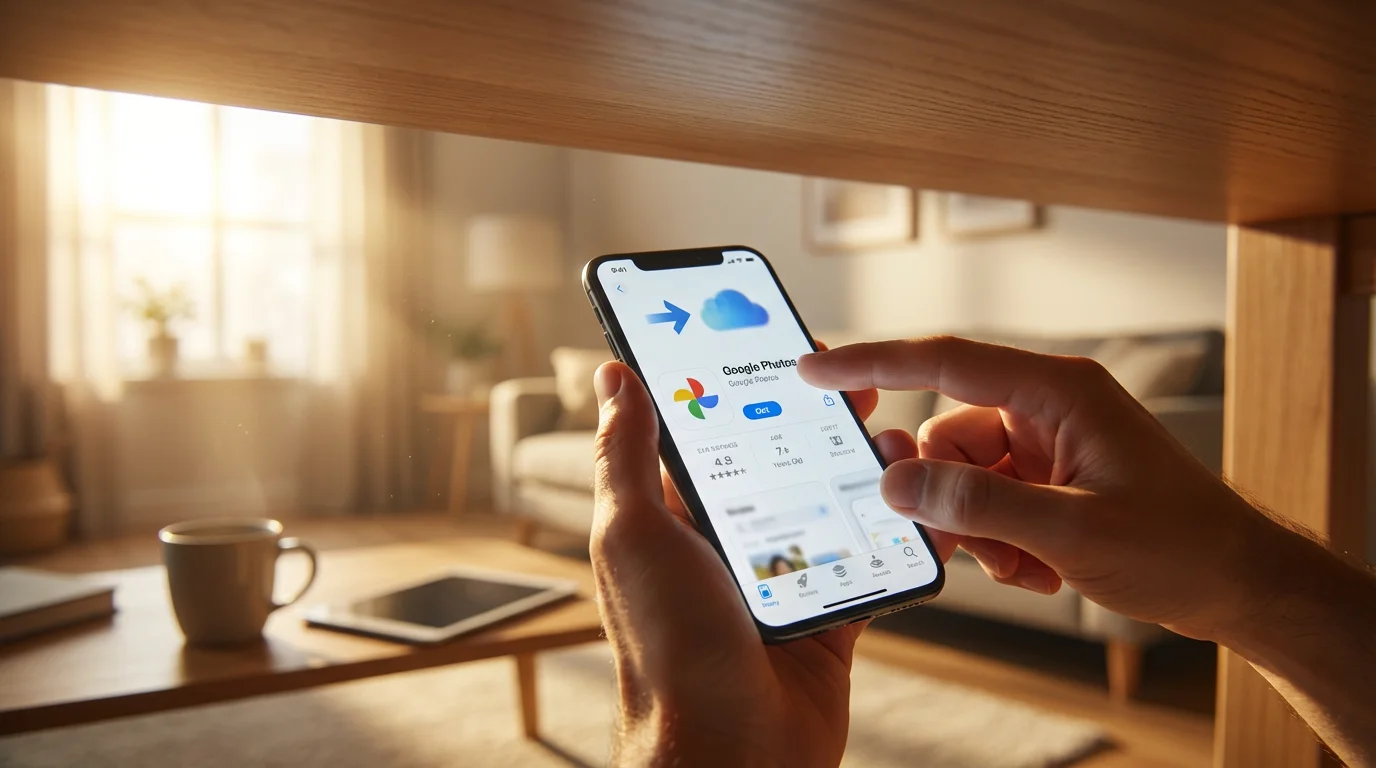 Downloading and Installing Google Photos illustration