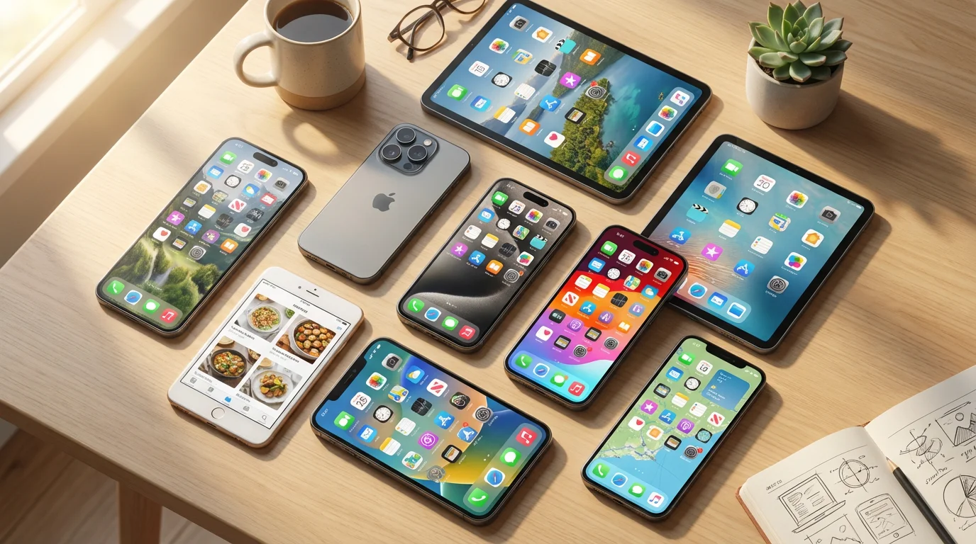 For Apple iPhones and iPads (App Store): illustration