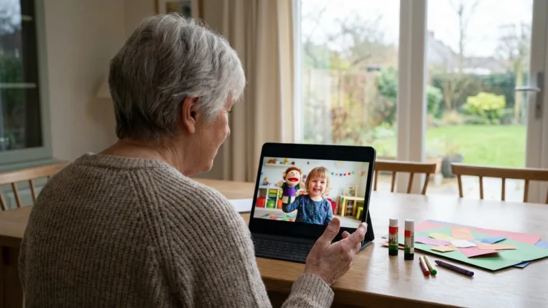 Fun Things to Do with Grandchildren Over Video Call - guide