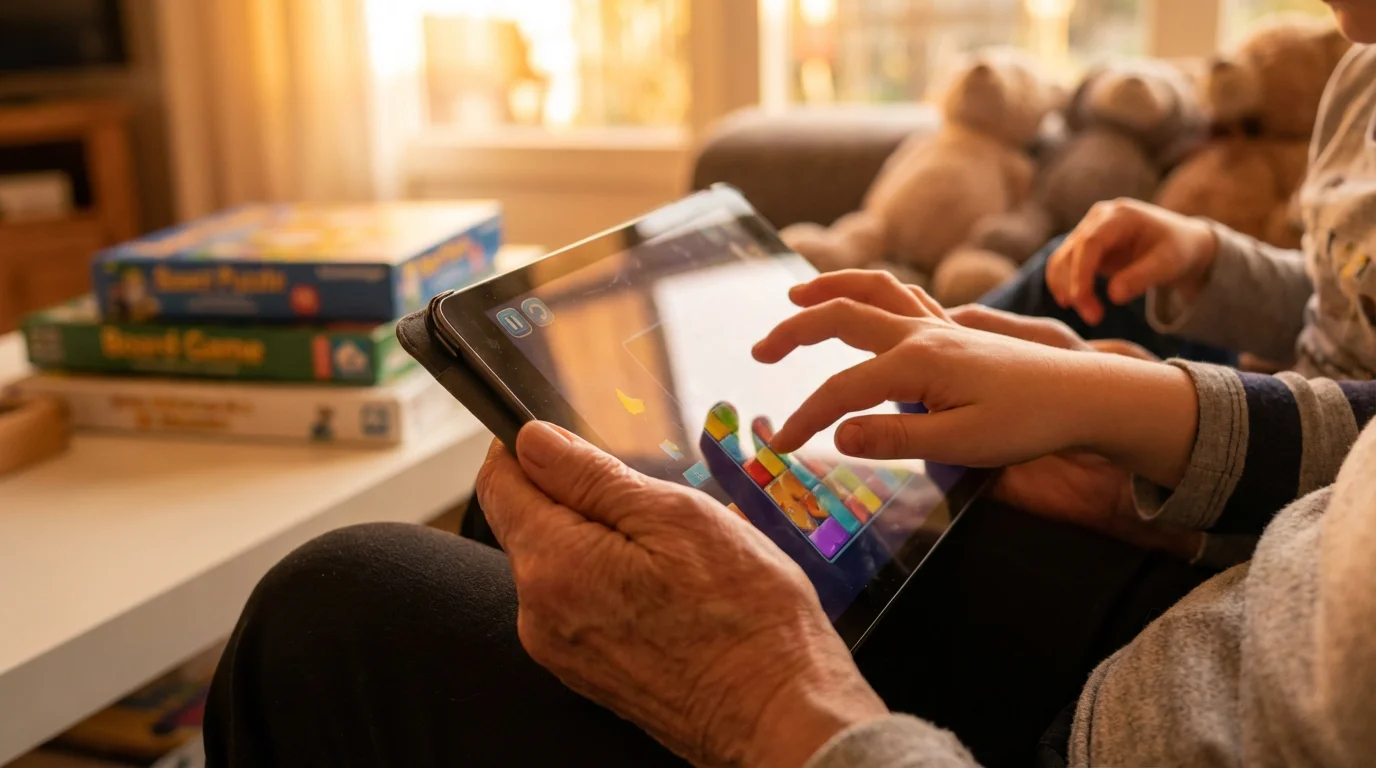 Fun Ways to Connect and Play with Your Grandchildren Online illustration