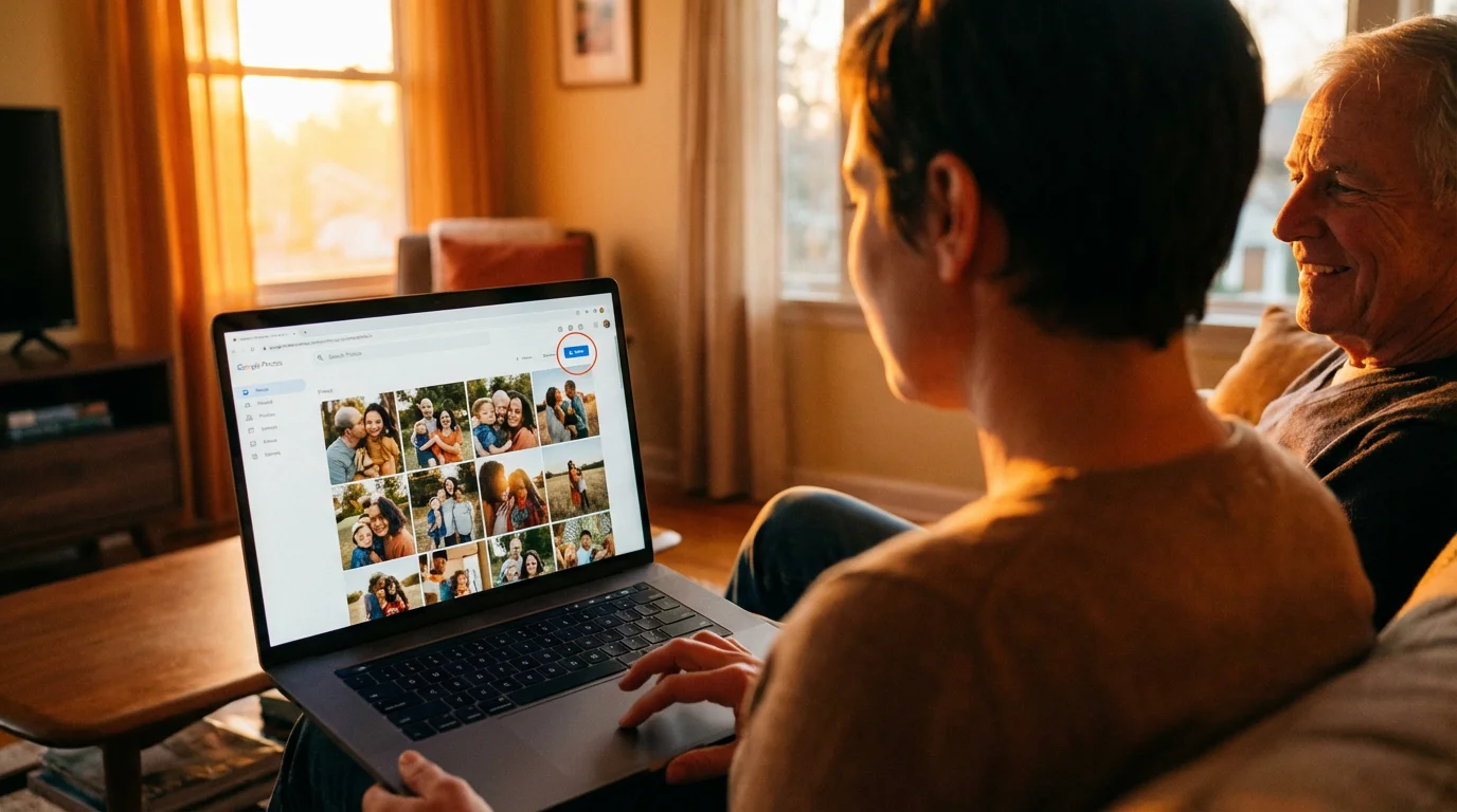 Google Photos Sharing illustration