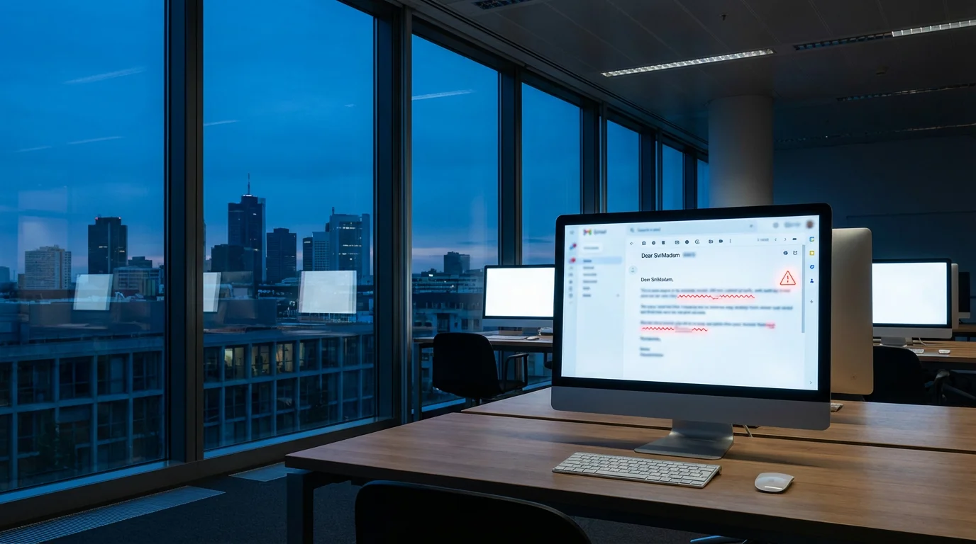 Grammar, Spelling, and Generic Greetings: Signs of Email Fraud illustration