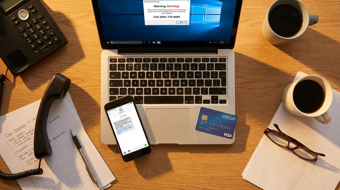 How Tech Support Scams Target You illustration