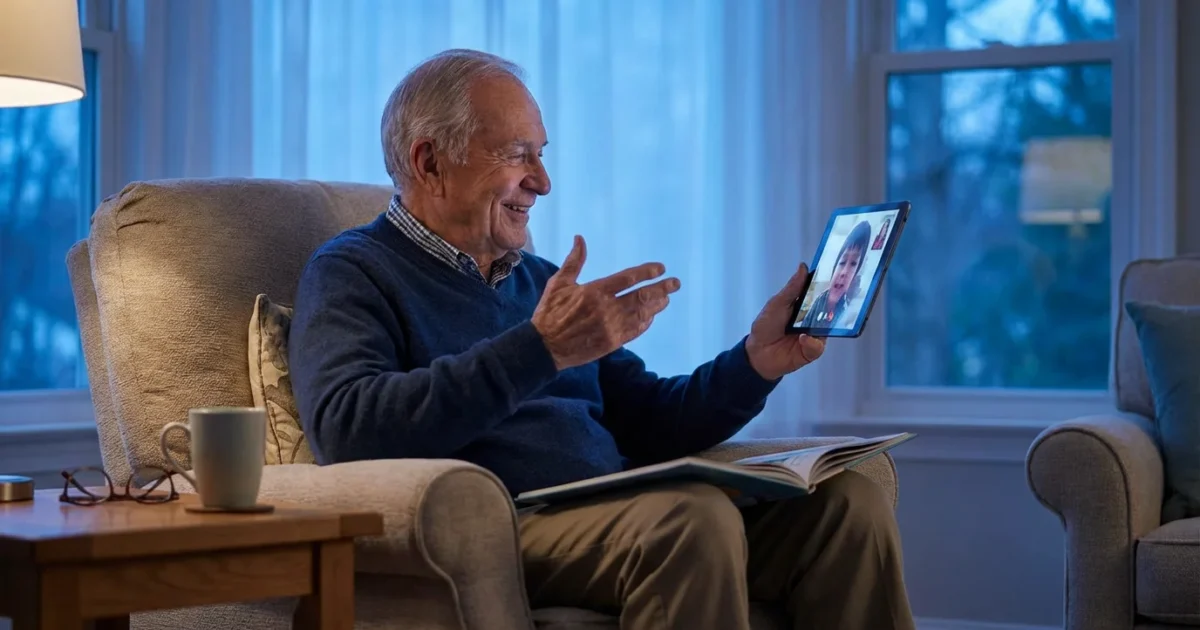 How to Read Bedtime Stories to Grandchildren Over Video Call - guide