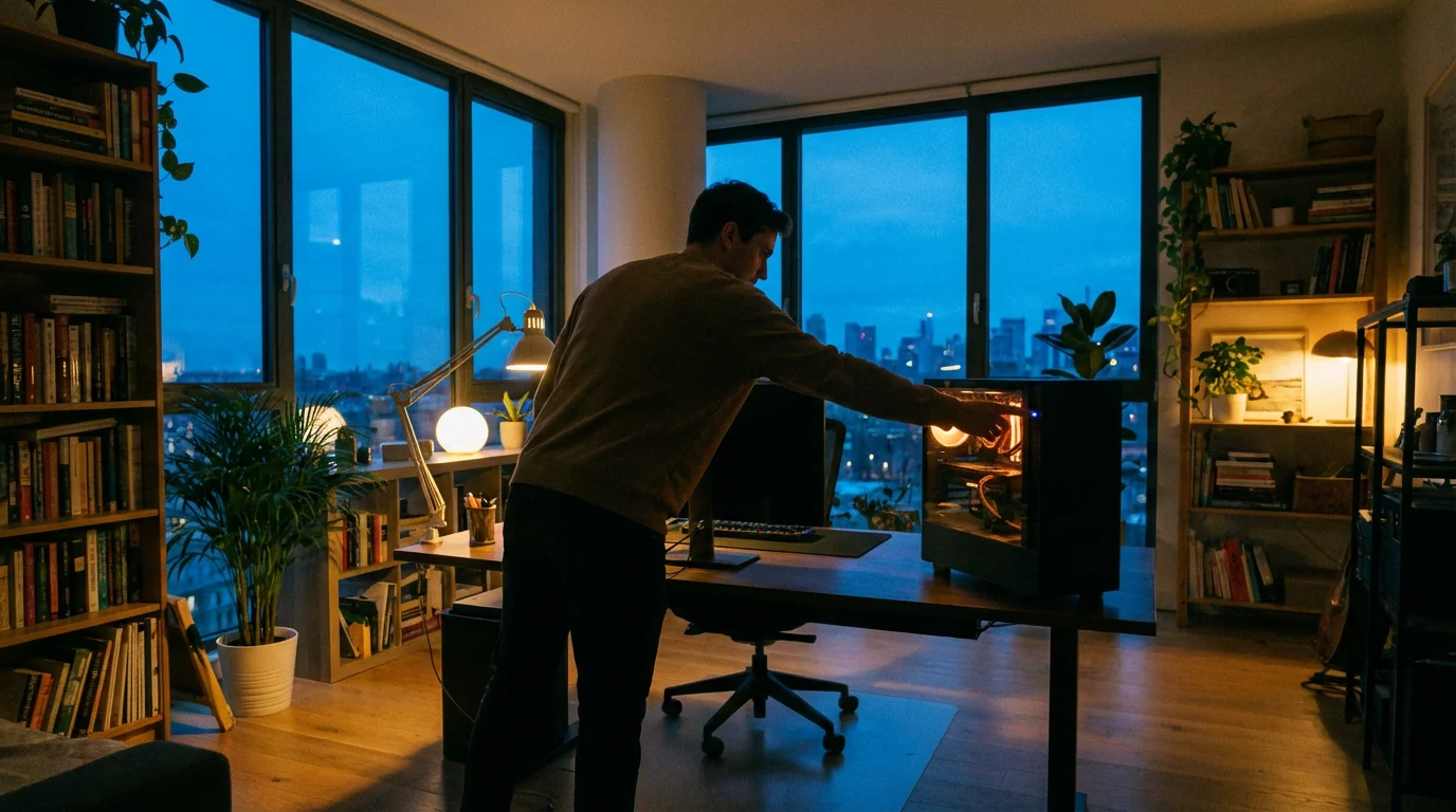 How to Turn On Your Computer illustration