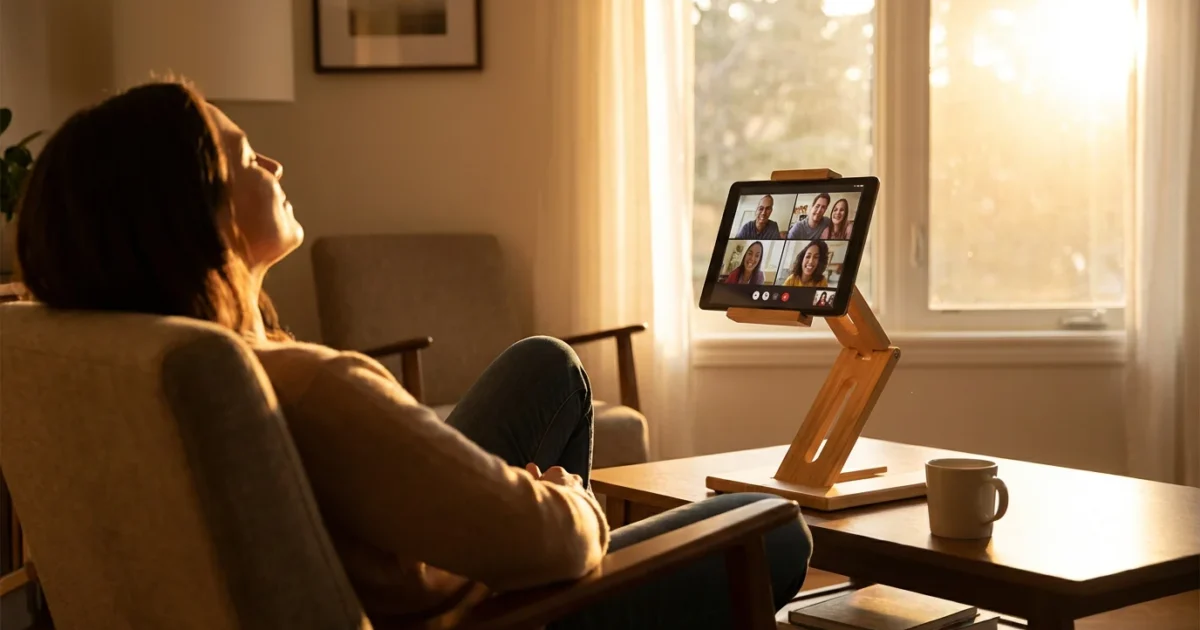 How to Use a Tablet Stand for Comfortable Video Calls - guide