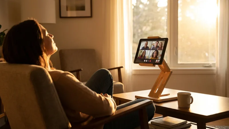 How to Use a Tablet Stand for Comfortable Video Calls - guide