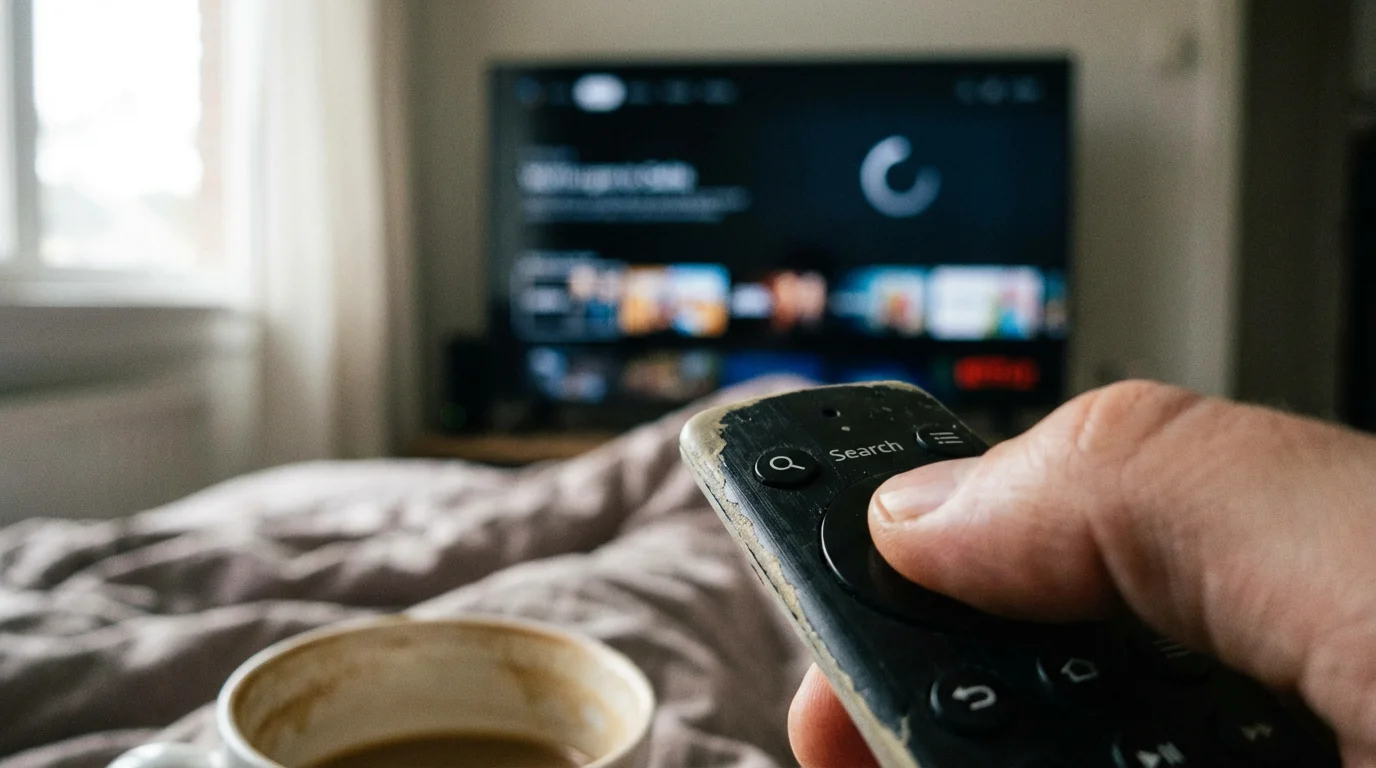 "I cannot find a specific show or movie." illustration