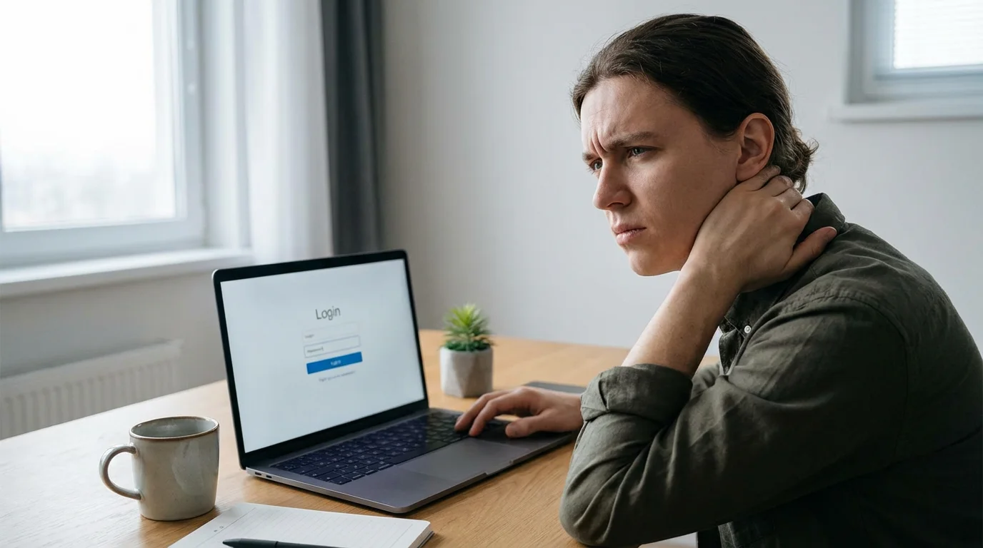 "I forgot my password." illustration