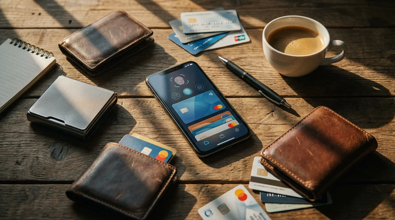 Identity Wallets and Credit Card Storage illustration