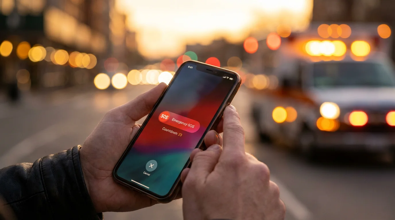iPhone Emergency Call Methods illustration