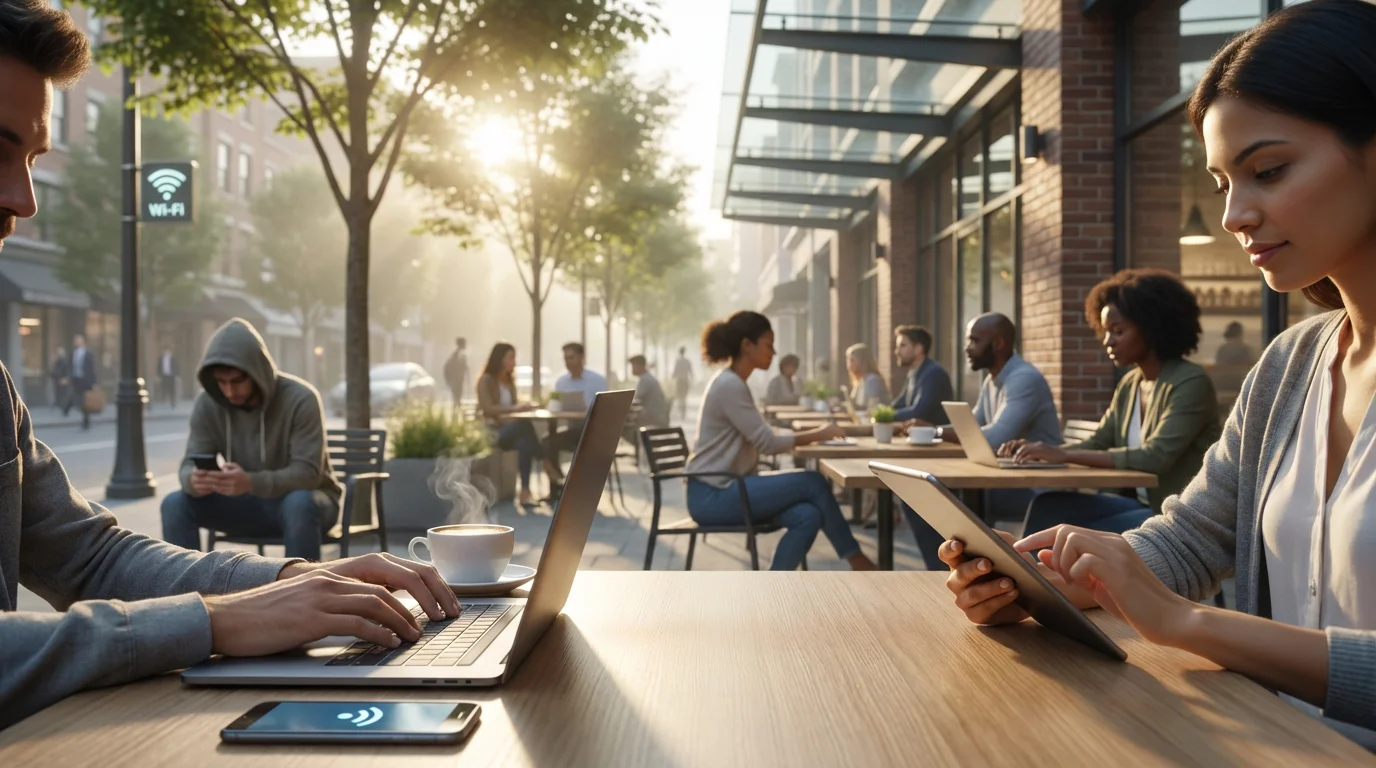 Is Public Wi-Fi Safe to Use? A Balanced Perspective illustration