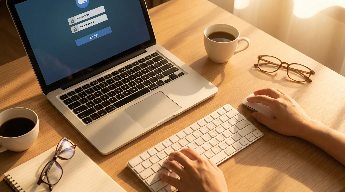 Joining with a Meeting ID and Passcode illustration