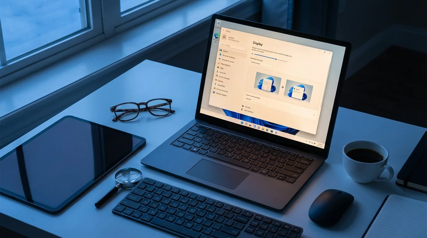 Making Text and Apps Bigger on Windows (Windows 10 & 11) illustration