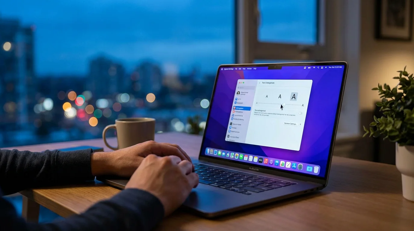 Making Text Bigger in macOS Applications and Menus illustration