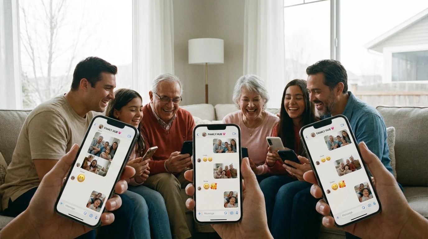 Making Your Family Group Chat a Joyful Hub illustration