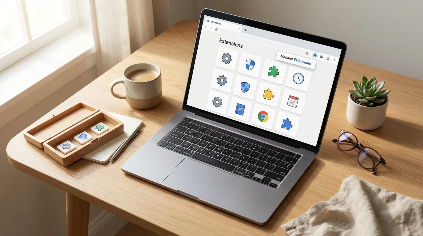 Managing Browser Extensions illustration