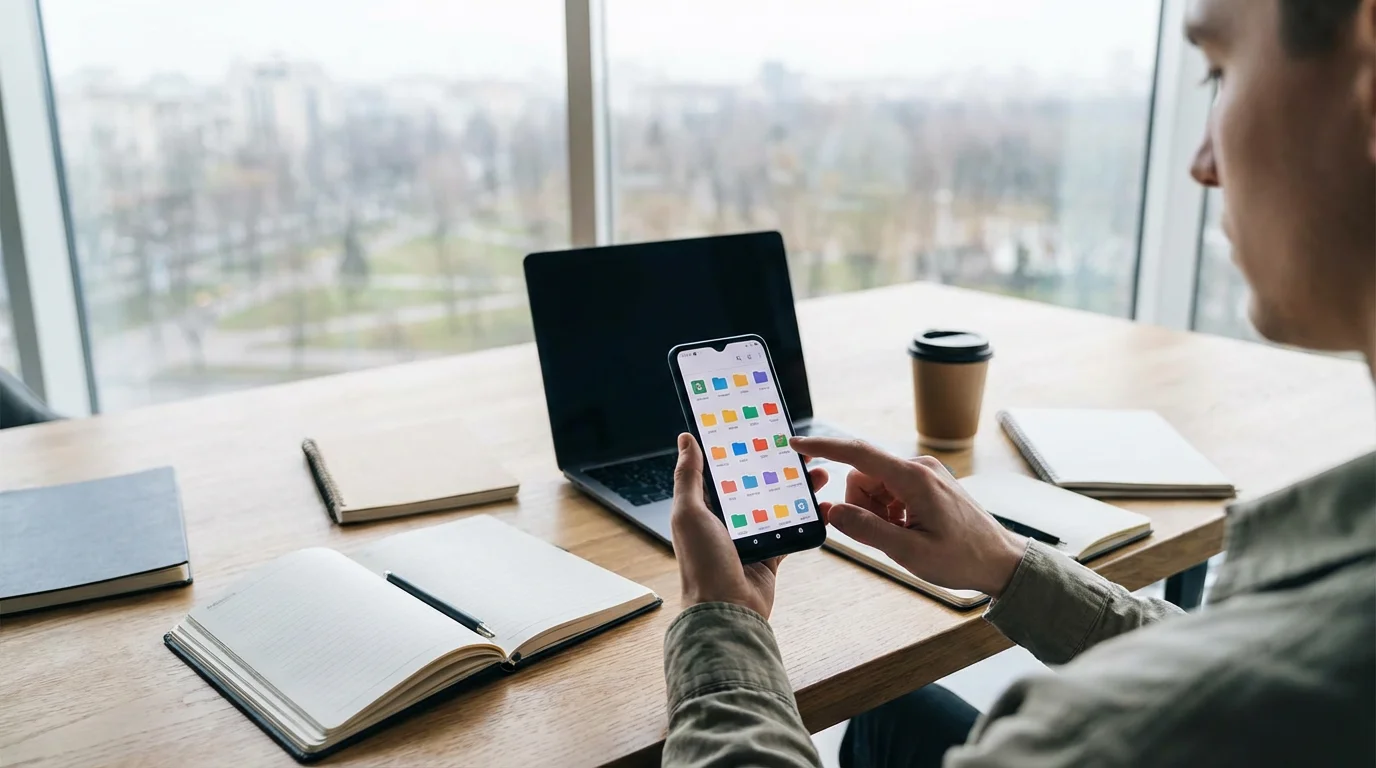 Managing Folders on Android illustration