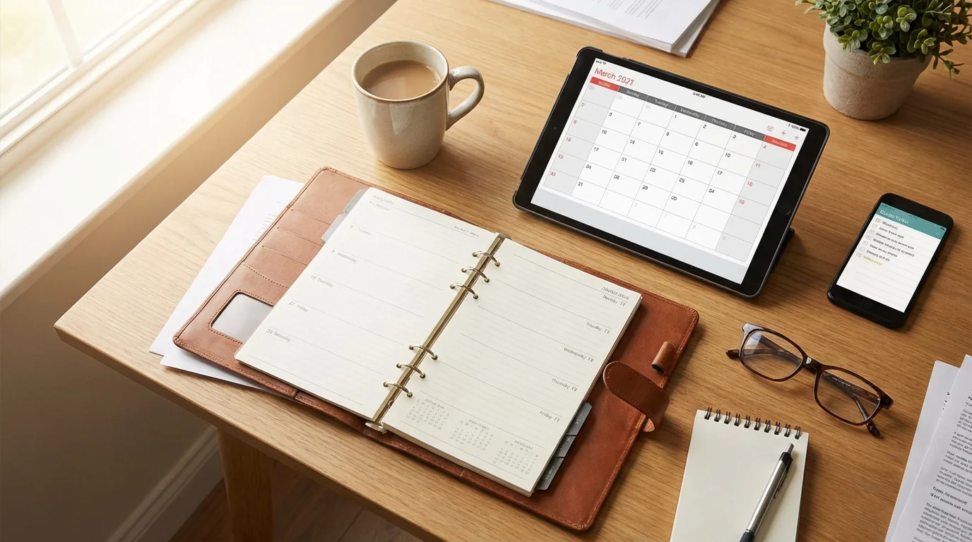 Managing Your Schedule and Different Views illustration