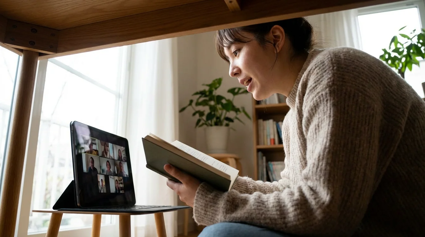 Mastering the Art of Reading Aloud on Video Call illustration