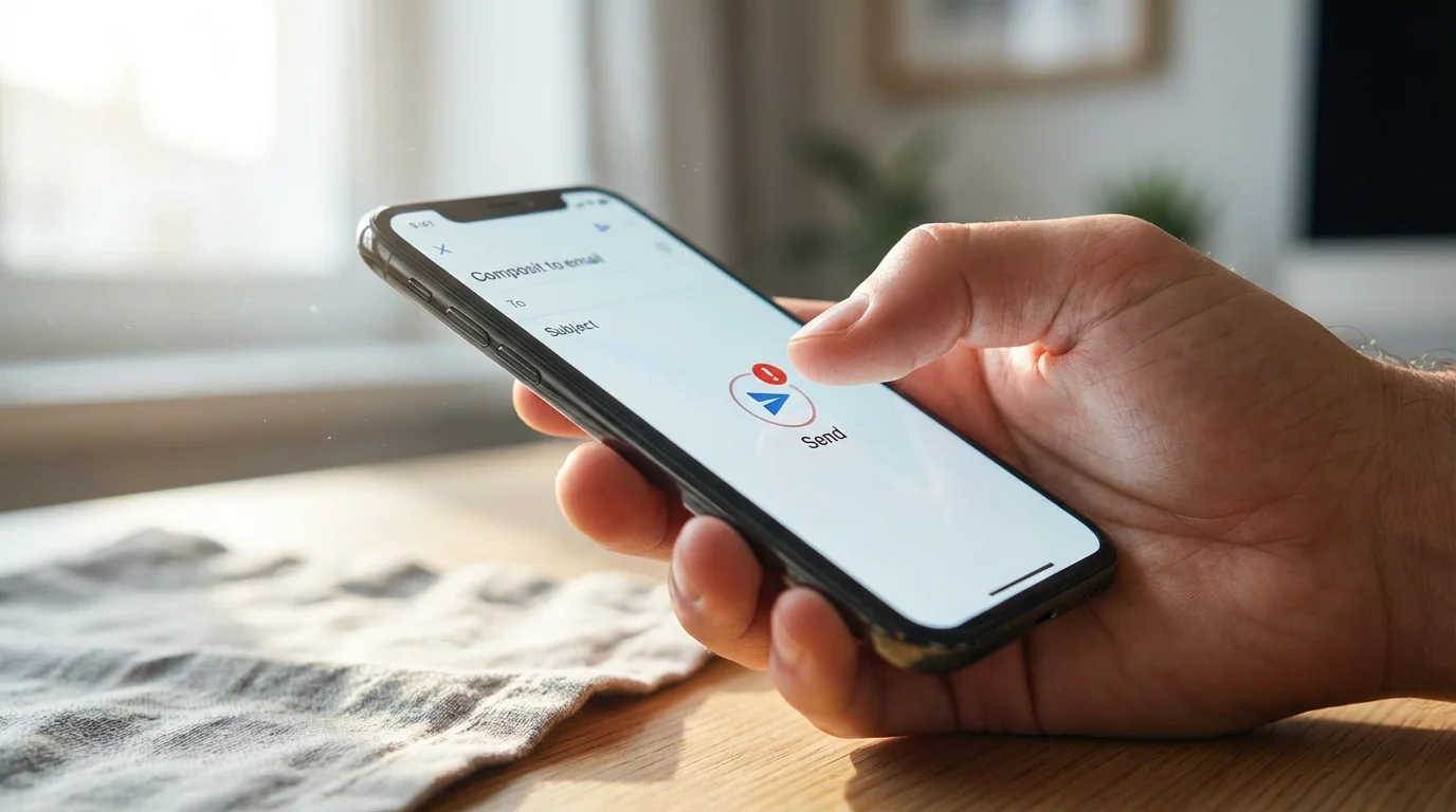 My email is not sending. What do I do? illustration