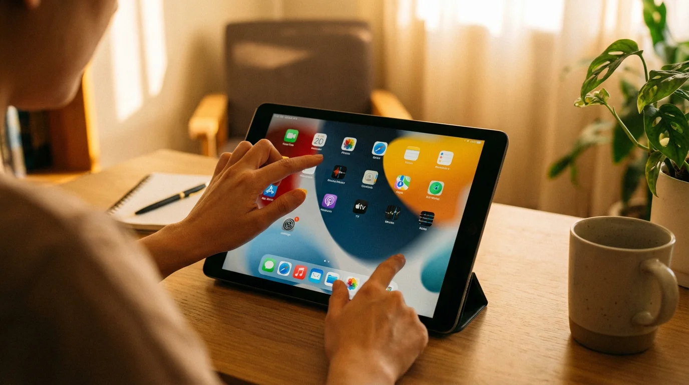 Navigating Your iPad's Screen: Taps, Swipes, and Icons illustration