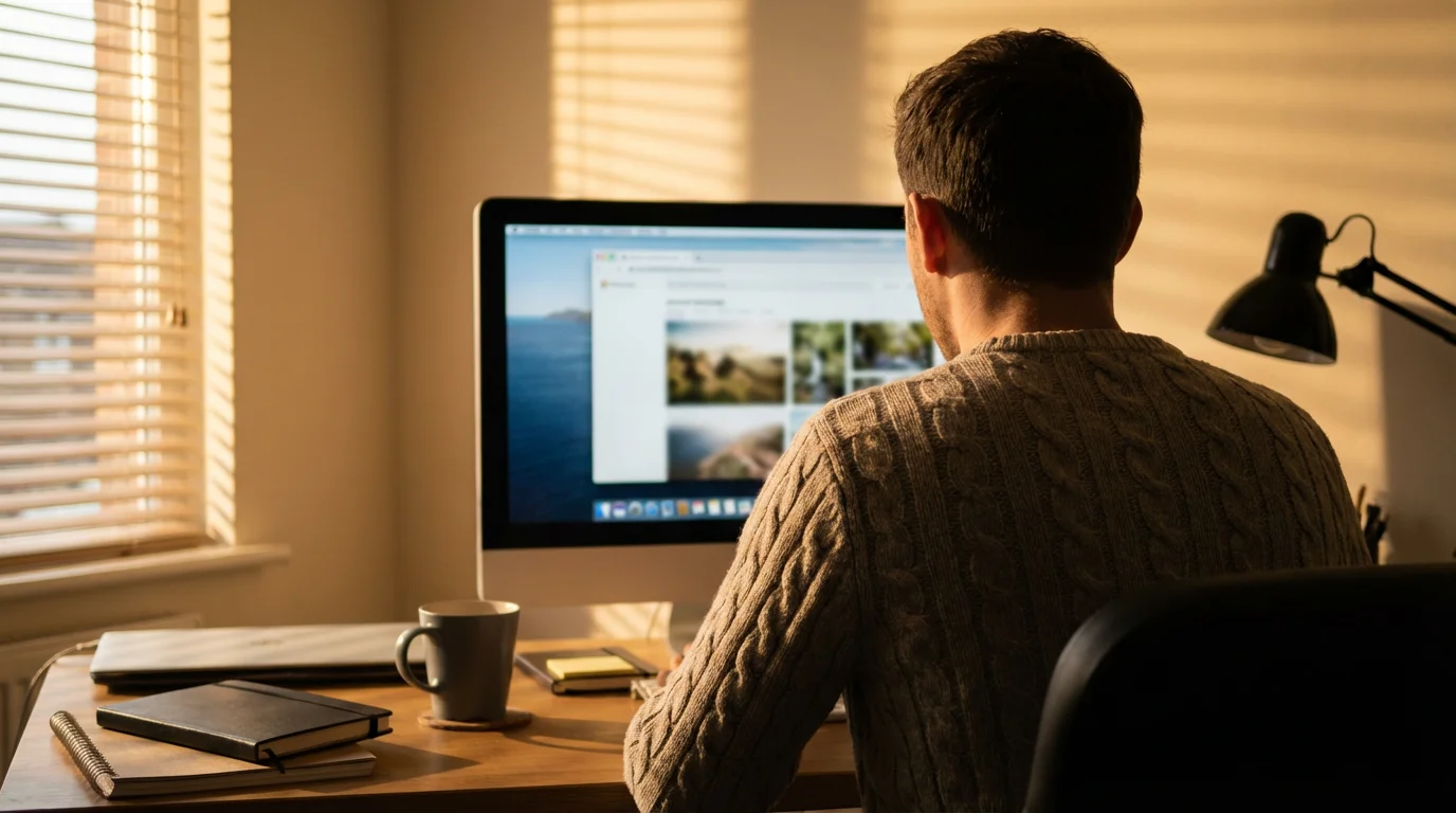 On a Desktop Computer illustration