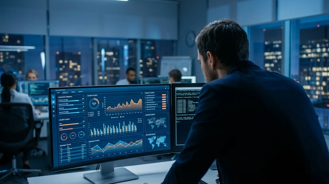Password Auditing and Security Dashboards illustration