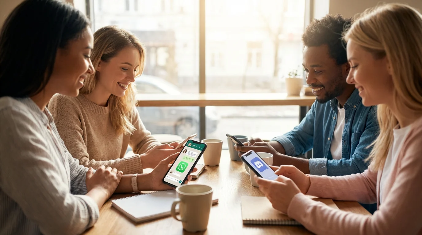 Popular Apps for Group Chats illustration