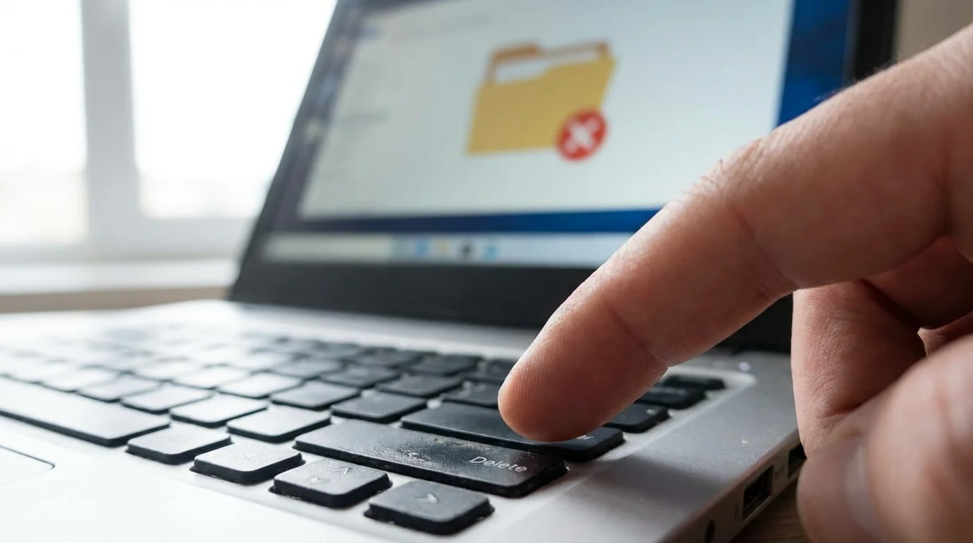 Problem: I accidentally deleted a file. Is it gone forever? illustration