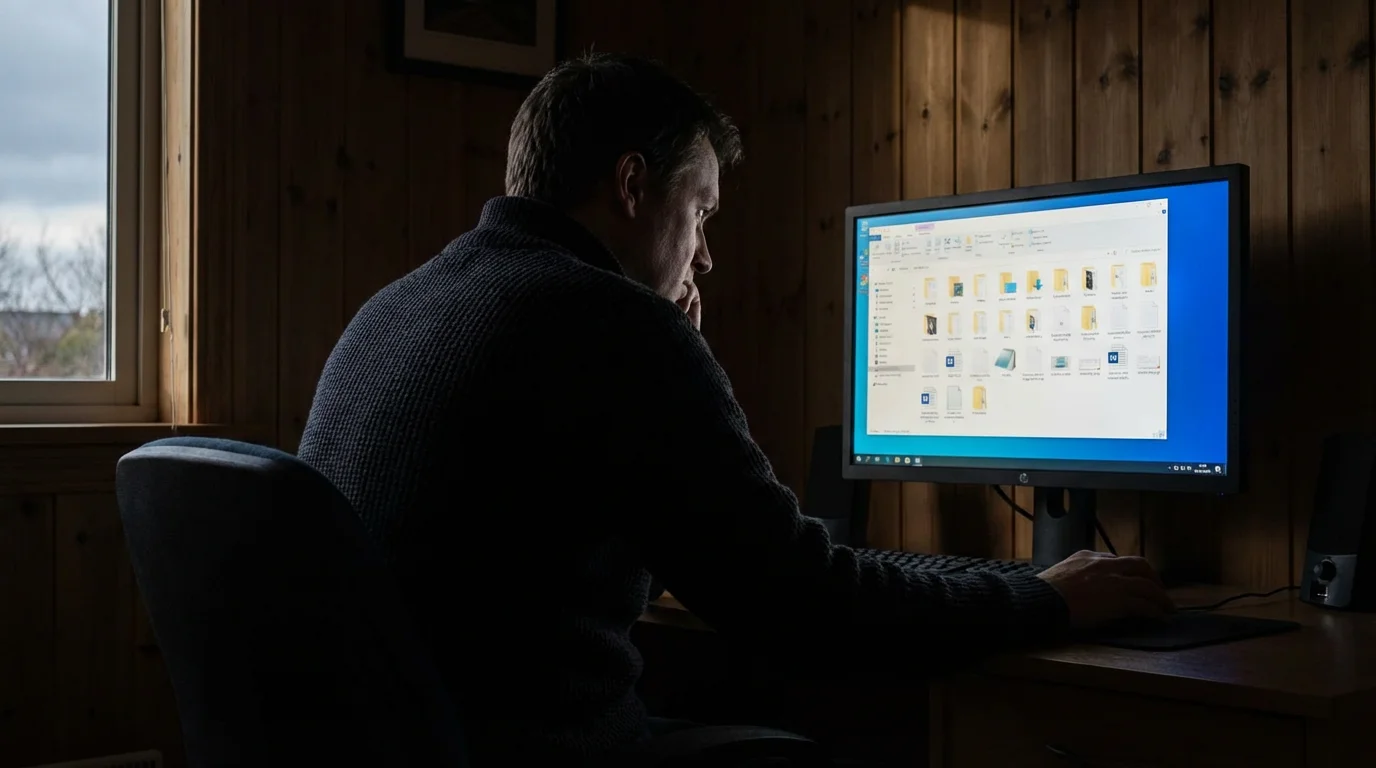 Problem: I saved a file, but I cannot find it anywhere. illustration