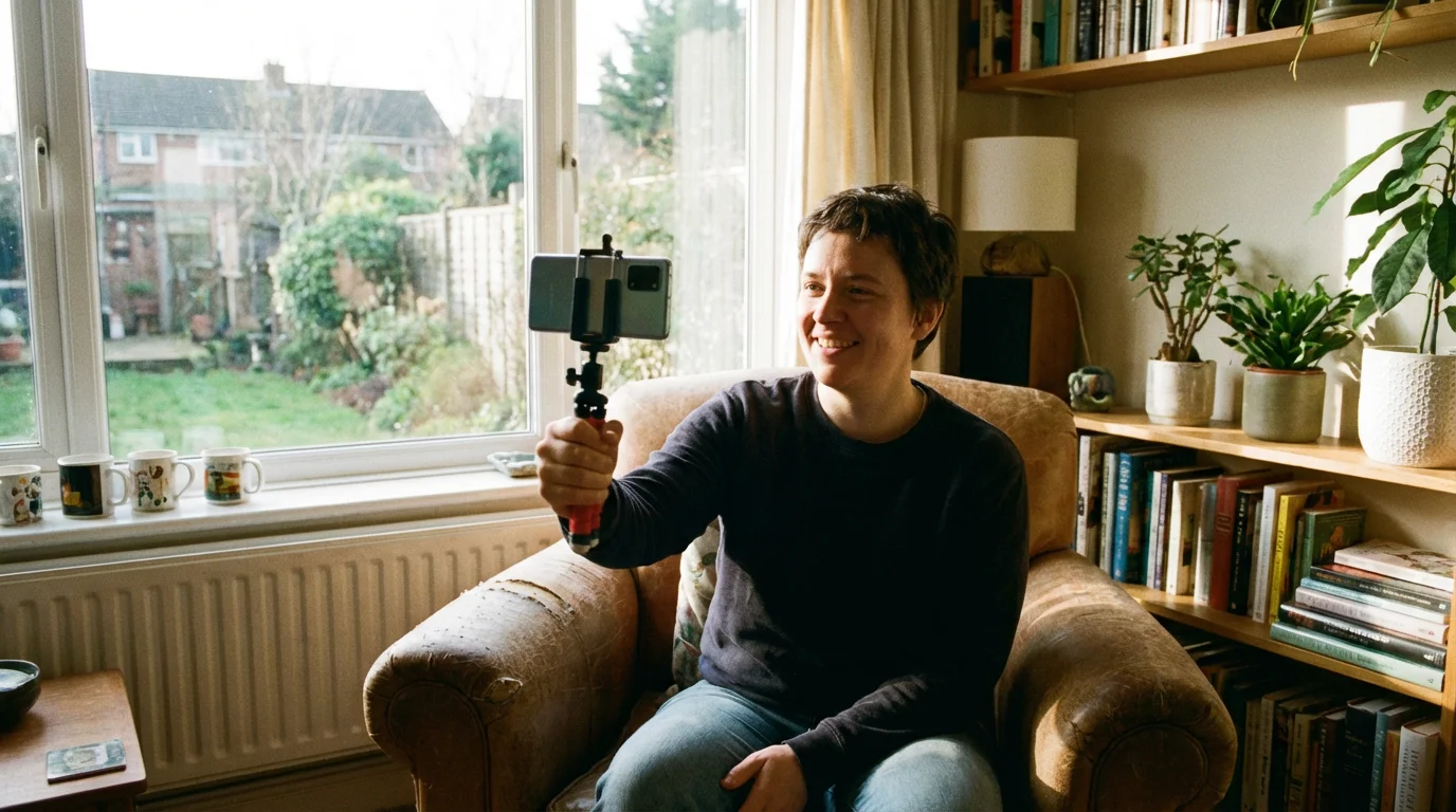 Recording a Video Message on Your Android Phone illustration