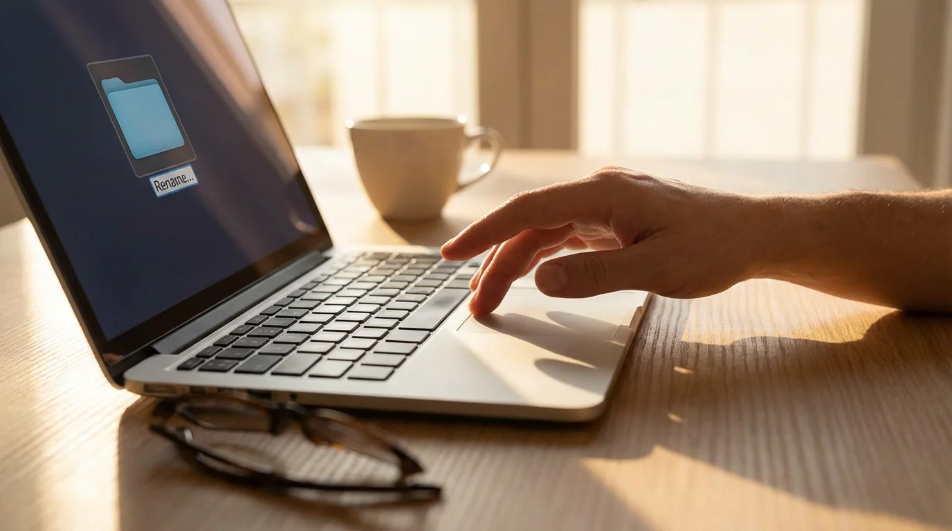 Renaming a Folder: illustration