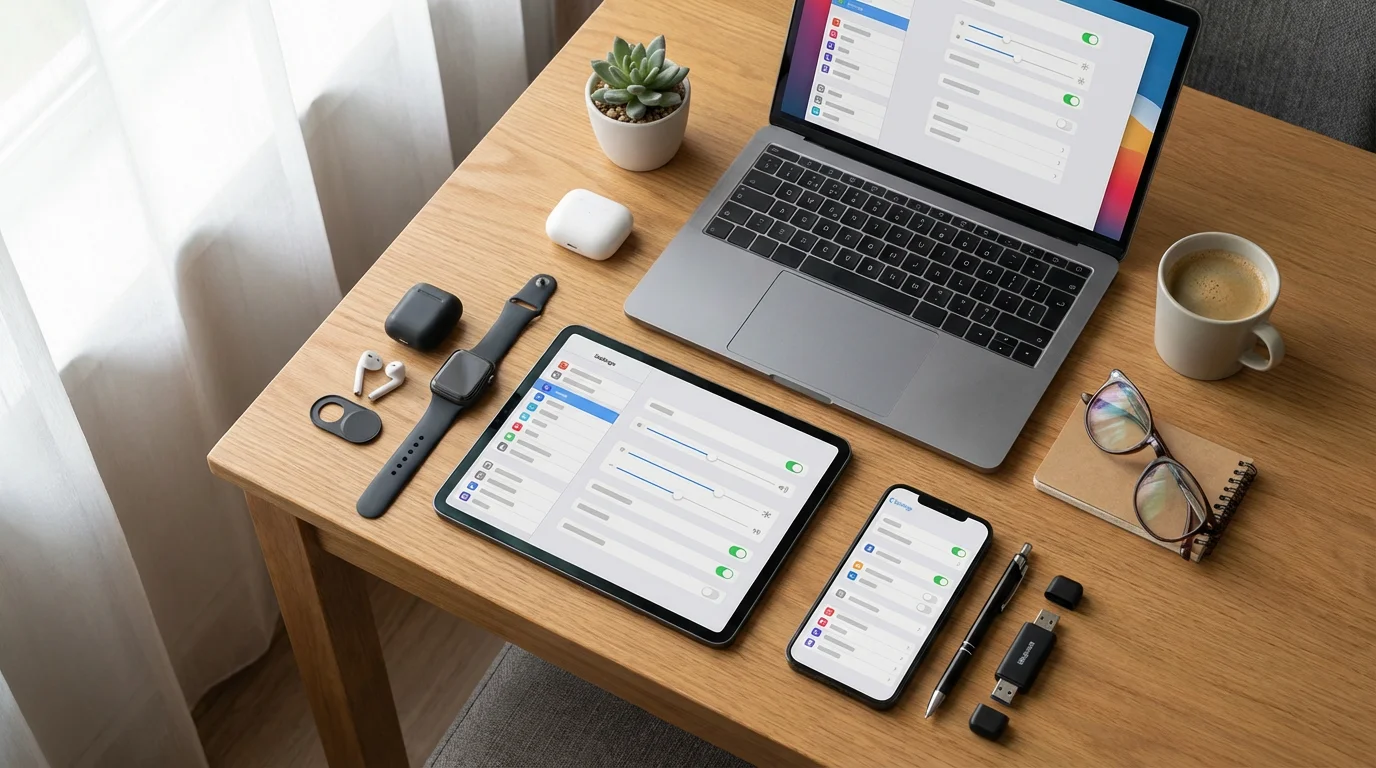 Review and Adjust Privacy Settings on Devices and Social Media illustration