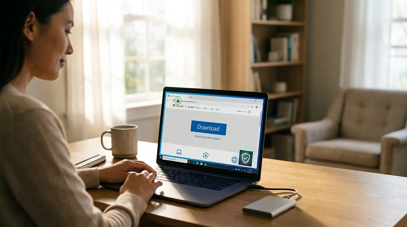 Safe Downloading Practices: illustration