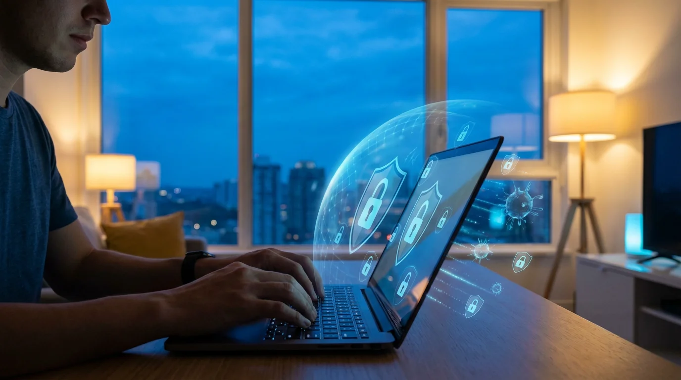 Safeguarding Your Computer: Antivirus and Security illustration